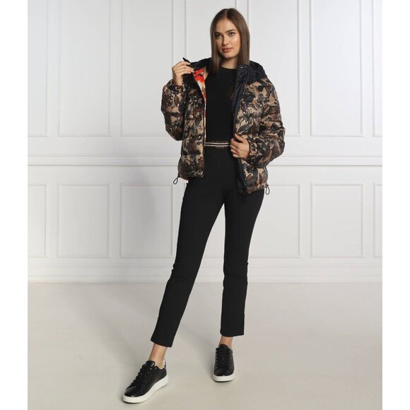 MARC CAIN SPORT TS 12.07 W11 Reversible Floral Camo Printed Puffer Coat, Size S - Picture 3 of 15